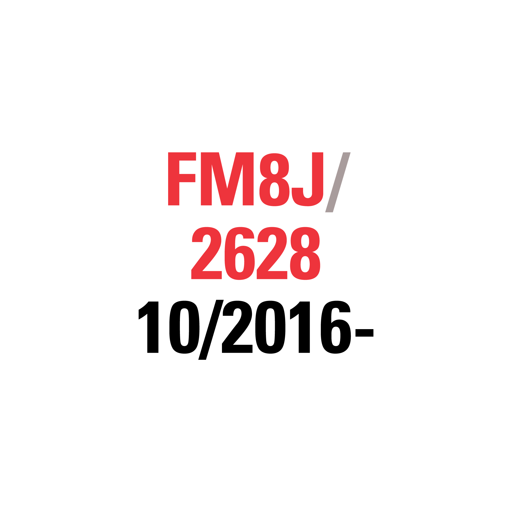 FM8J 2628 10/2016-
